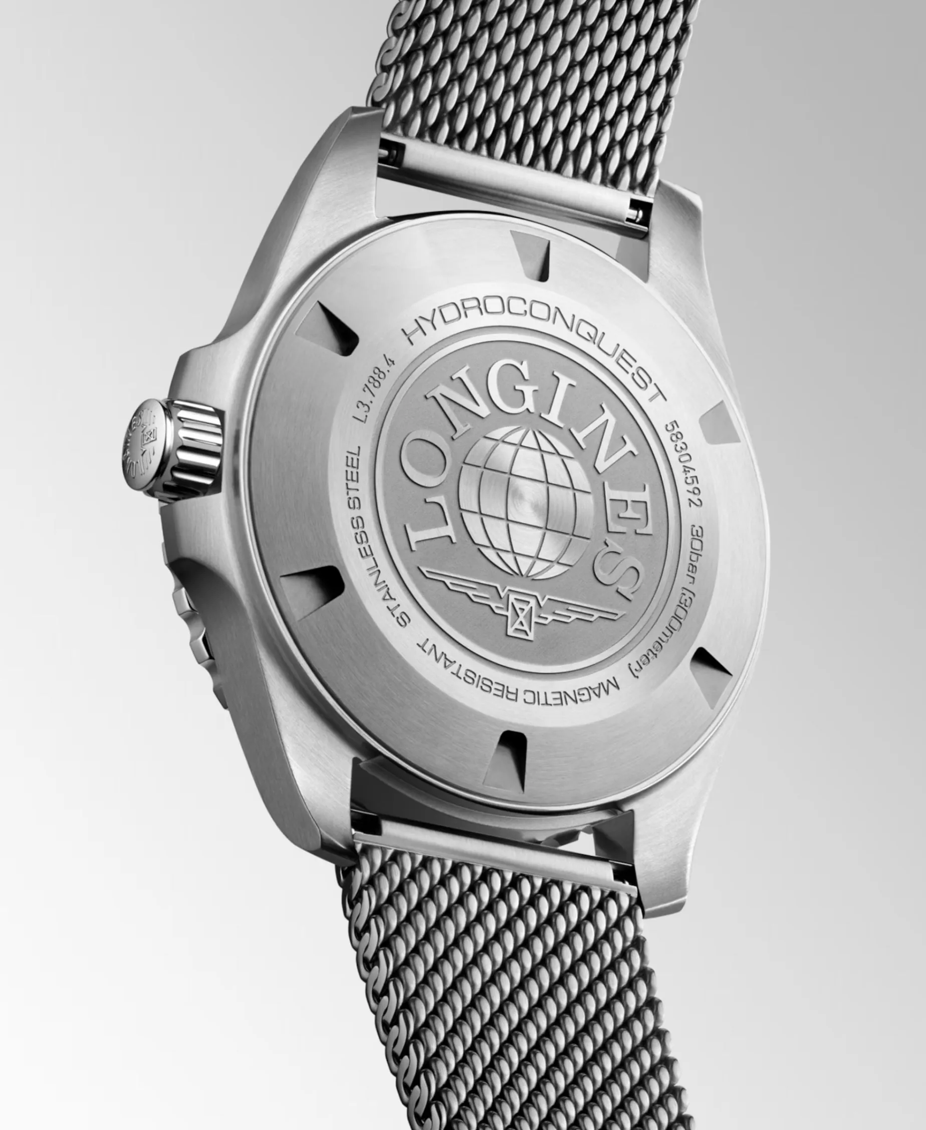 Longines HydronConquest Gris y Negro 39 mm | L3.779.4.70.6
