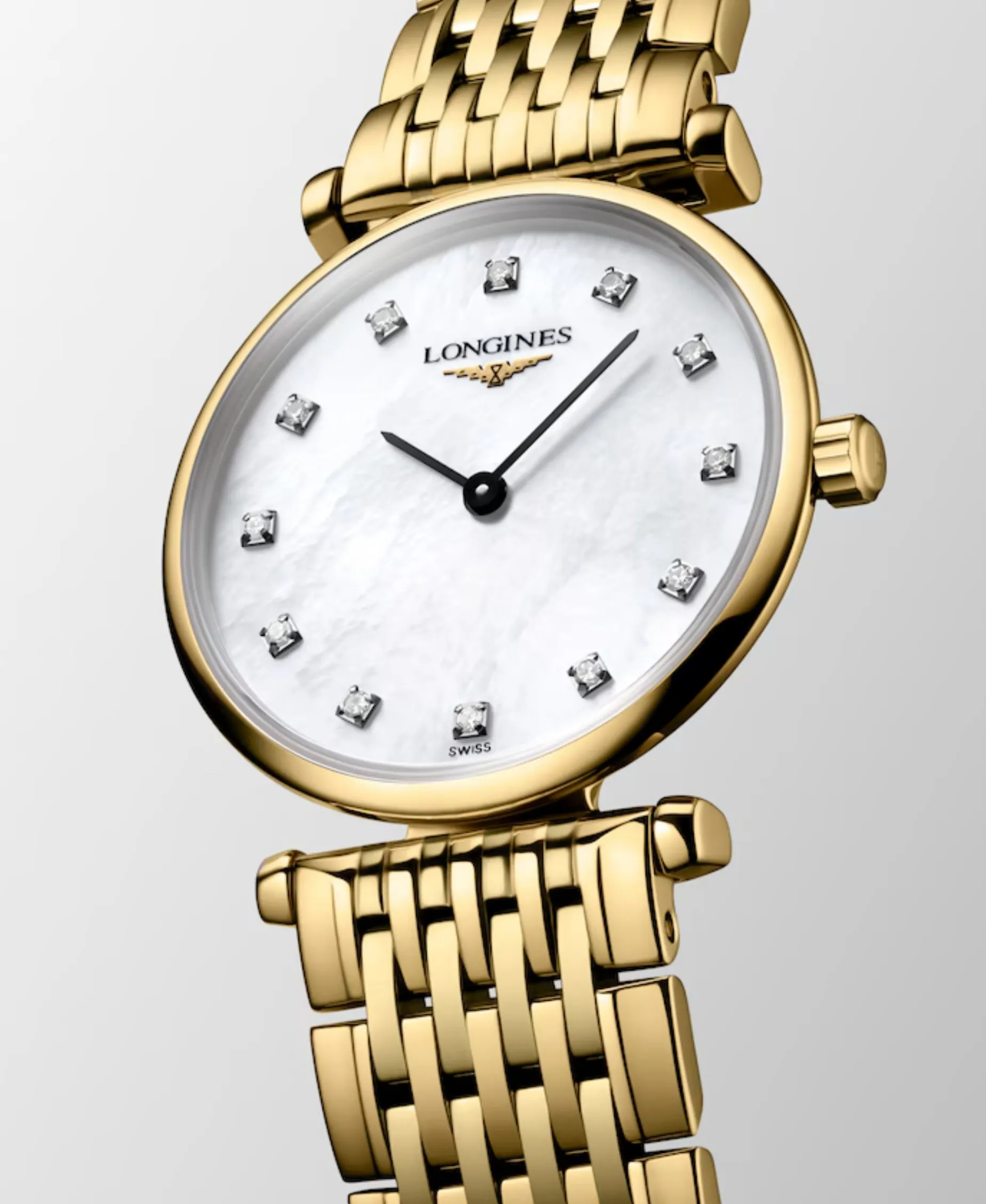 Longines La Grande Classique Nácar Blanco PVD Amarillo 24 mm | L4.209.2.87.8