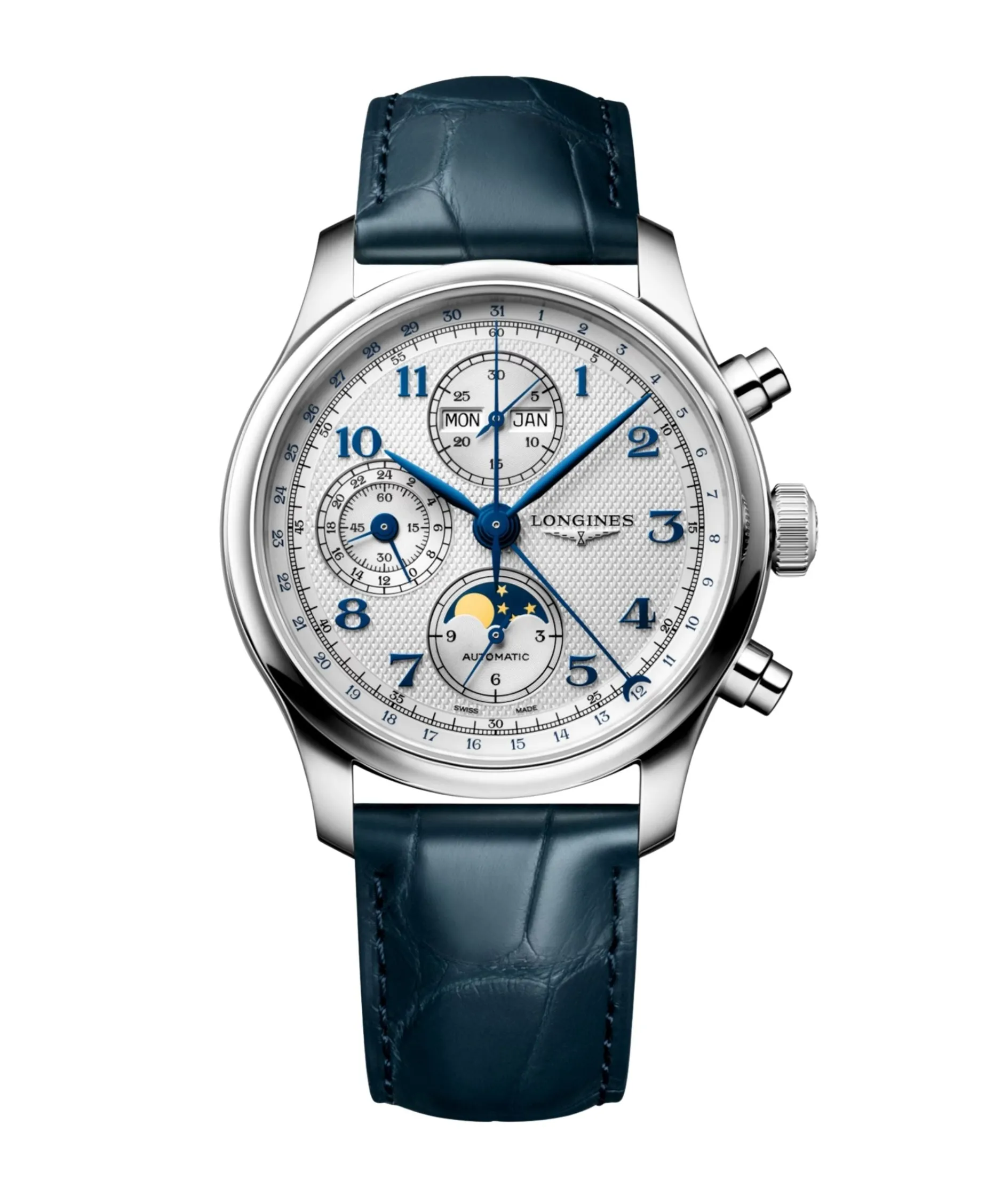 Longines Master Collection Chrono Moonphase Plateado Acero 41 mm | L2.962.4.73.2