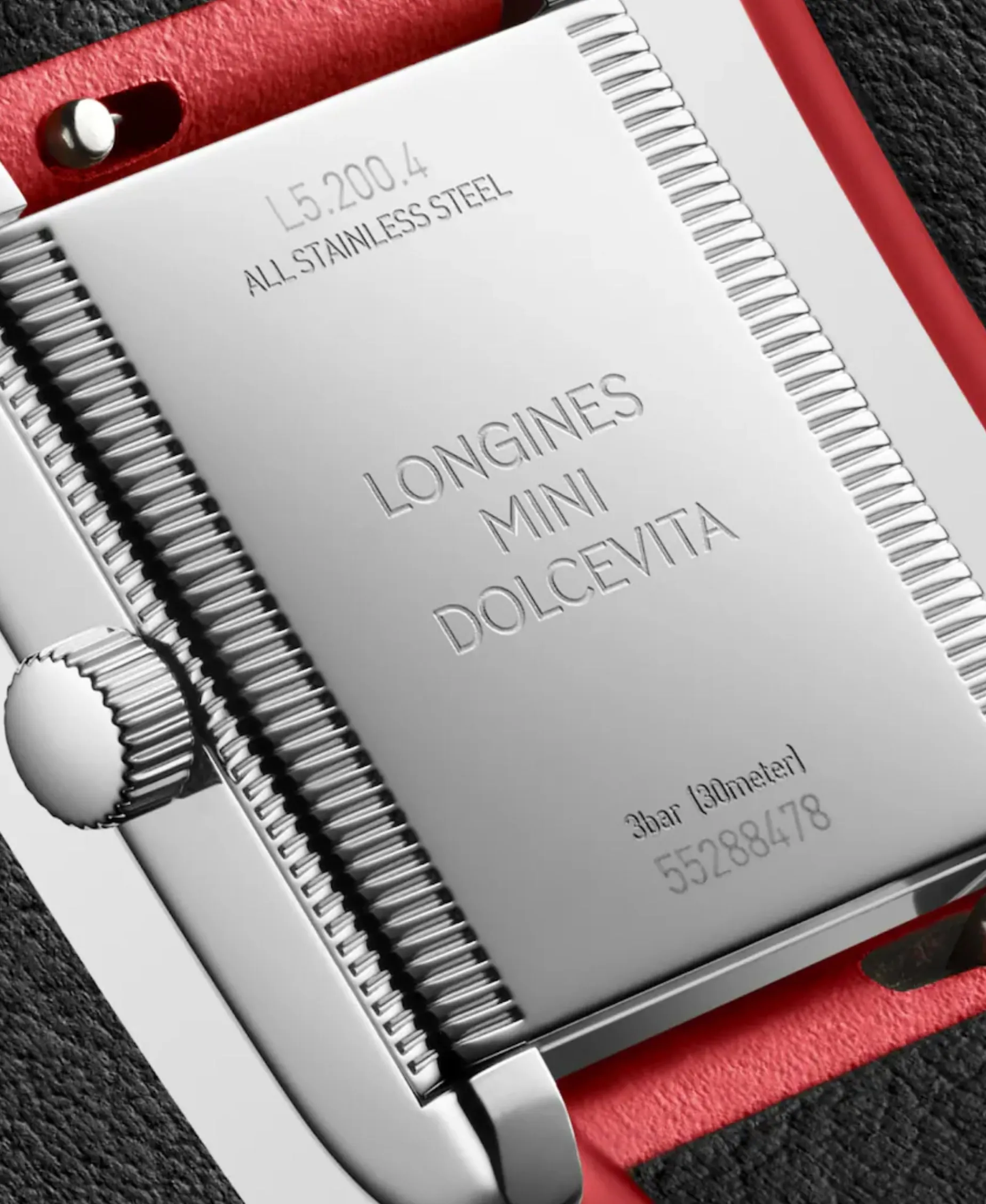 Longines Mini Dolcevita Plateado Double Turn Rojo 21,5 x 29 mm | L5.200.4.75.0