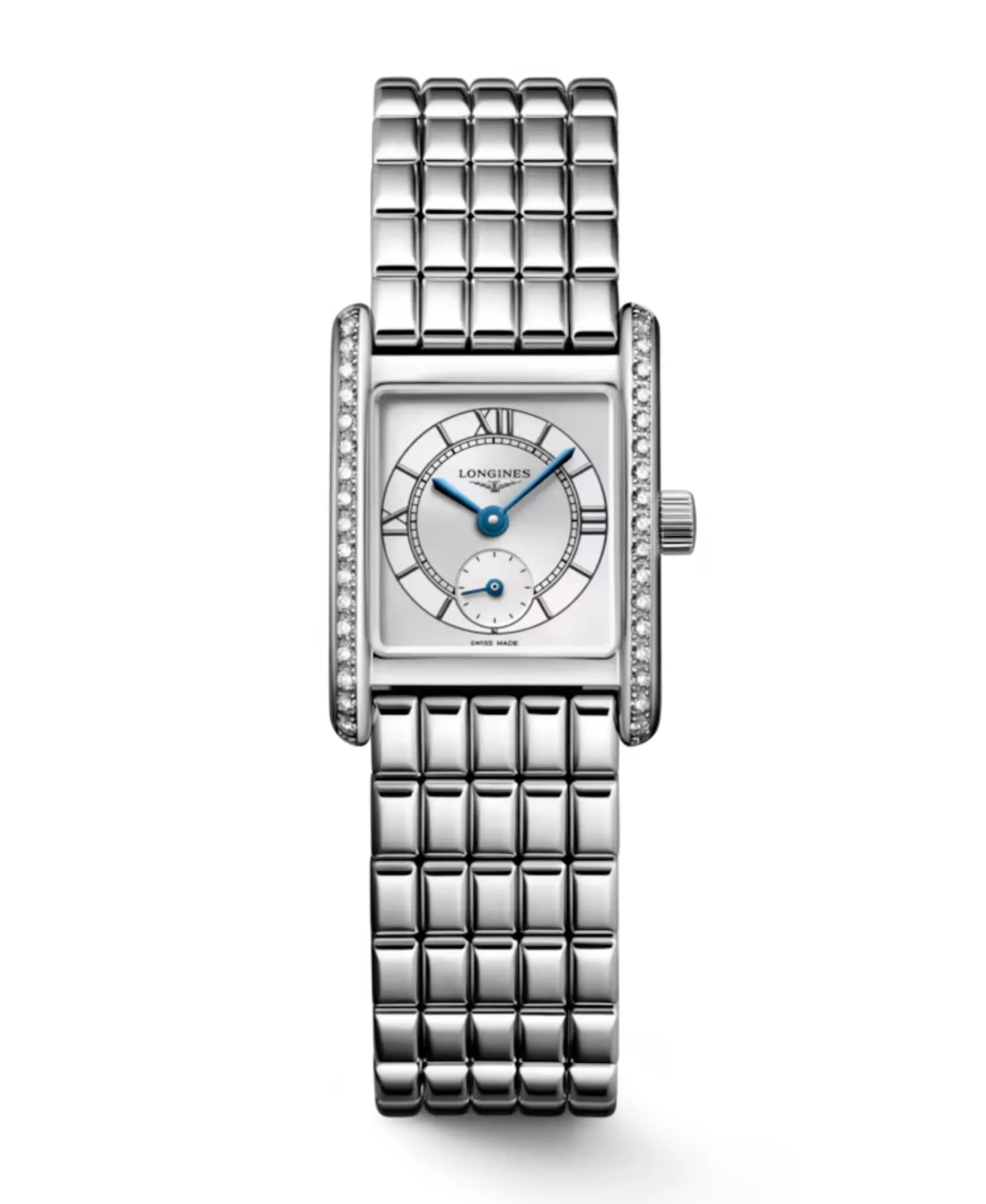 Longines Mini Dolcevita Plateado Con Diamantes 21,5 x 29 mm | L5.200.0.75.6
