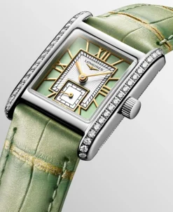 Longines Mini Dolcevita Verde Con Diamantes 21,5 x 29 mm | L5.200.0.05.2
