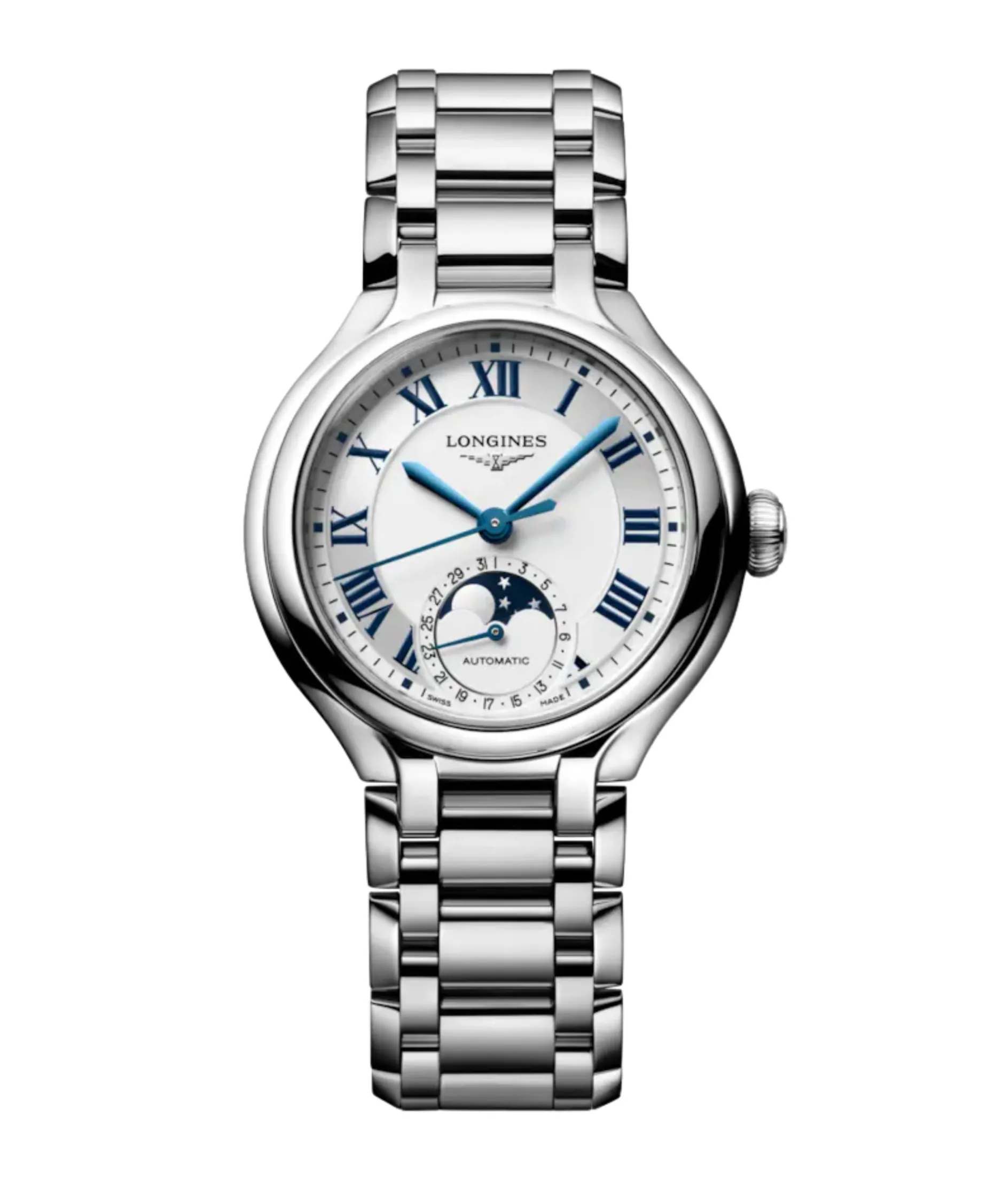 Longines PrimaLuna Moonphase Plateado 34 mm | L8.126.4.71.6