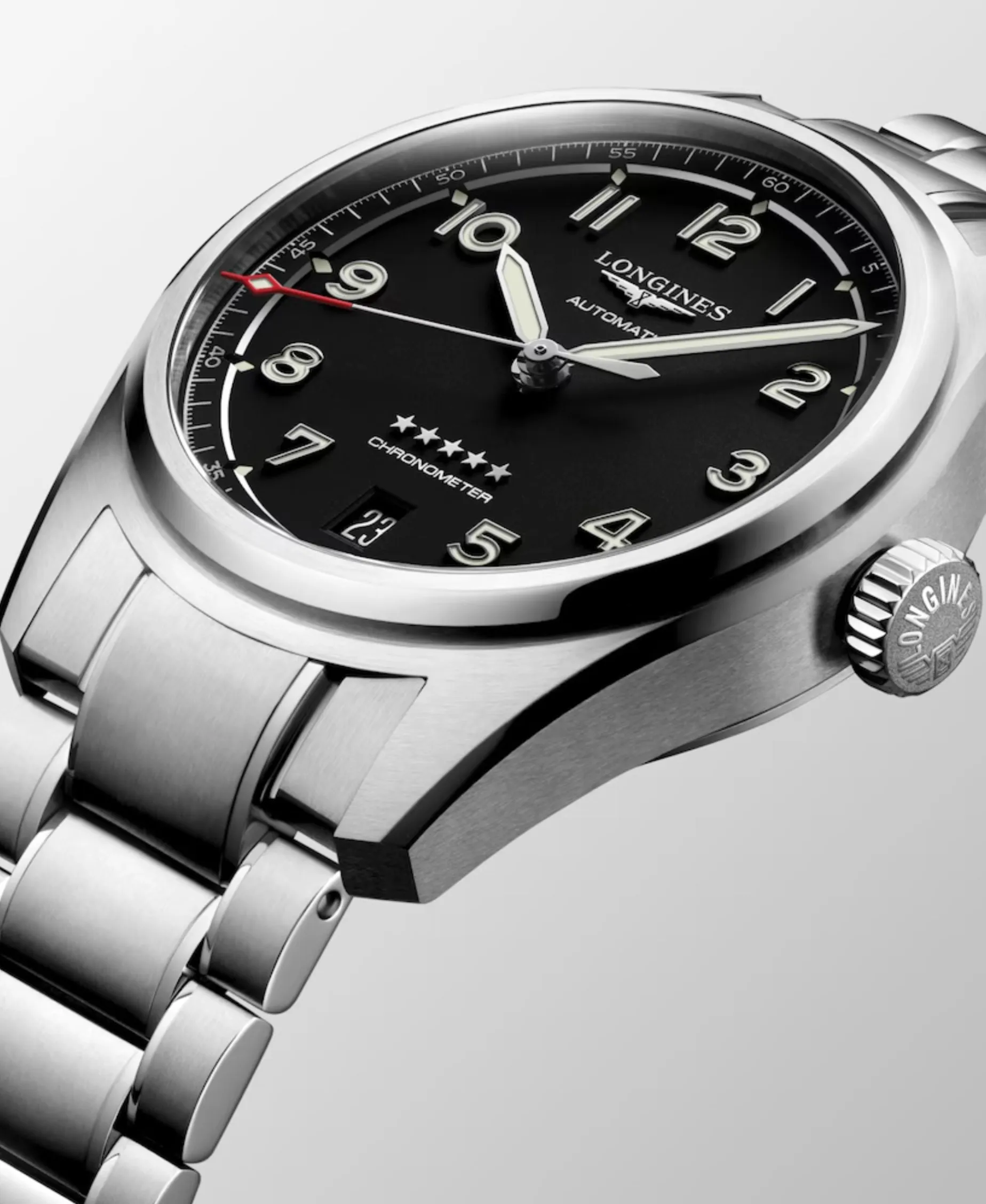 Longines Spirit Negro 37 mm | L3.410.4.53.6