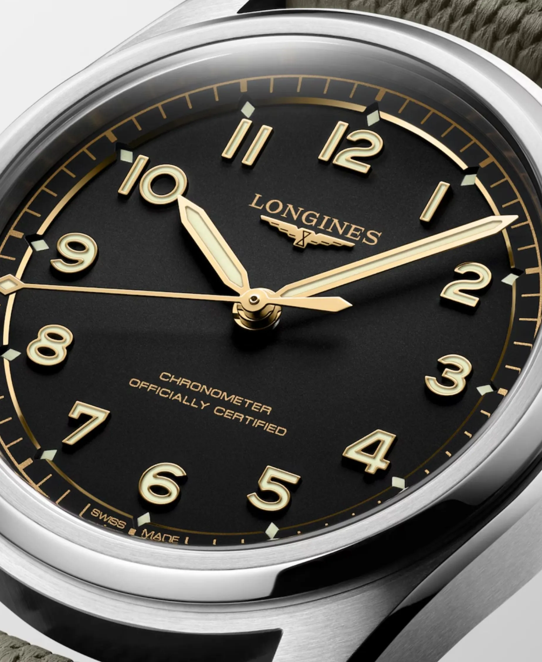 Longines Spirit Pilot Negro 39 mm | L3.809.4.53.9