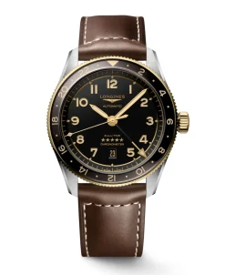 Longines Spirit Zulu Time Acero y Oro Amarillo 39 mm | L3.812.5.53.2