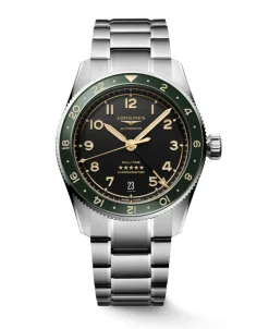 Longines Spirit Zulu Time Acero y Cerámica 39 mm | L3.802.4.63.6