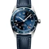 Longines Spirit Zulu Time Correa Piel Azul 39 mm | L3.802.4.93.2