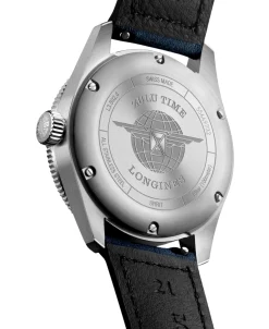 Longines Spirit Zulu Time Correa Piel Azul 39 mm | L3.802.4.93.2