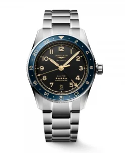 Longines Spirit Zulu Time Esfera Gris Antracita 39 mm | L3.802.4.60.6