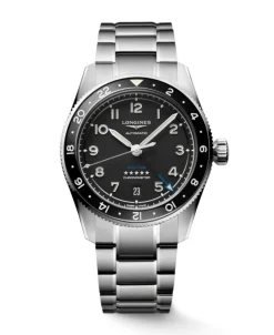 Longines Spirit Zulu Time Esfera negra 39 mm | L3.802.4.53.6