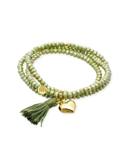 Marina García Zen Amazonia Pulsera Plata Baño Oro Cristales Strass | 91164UZ