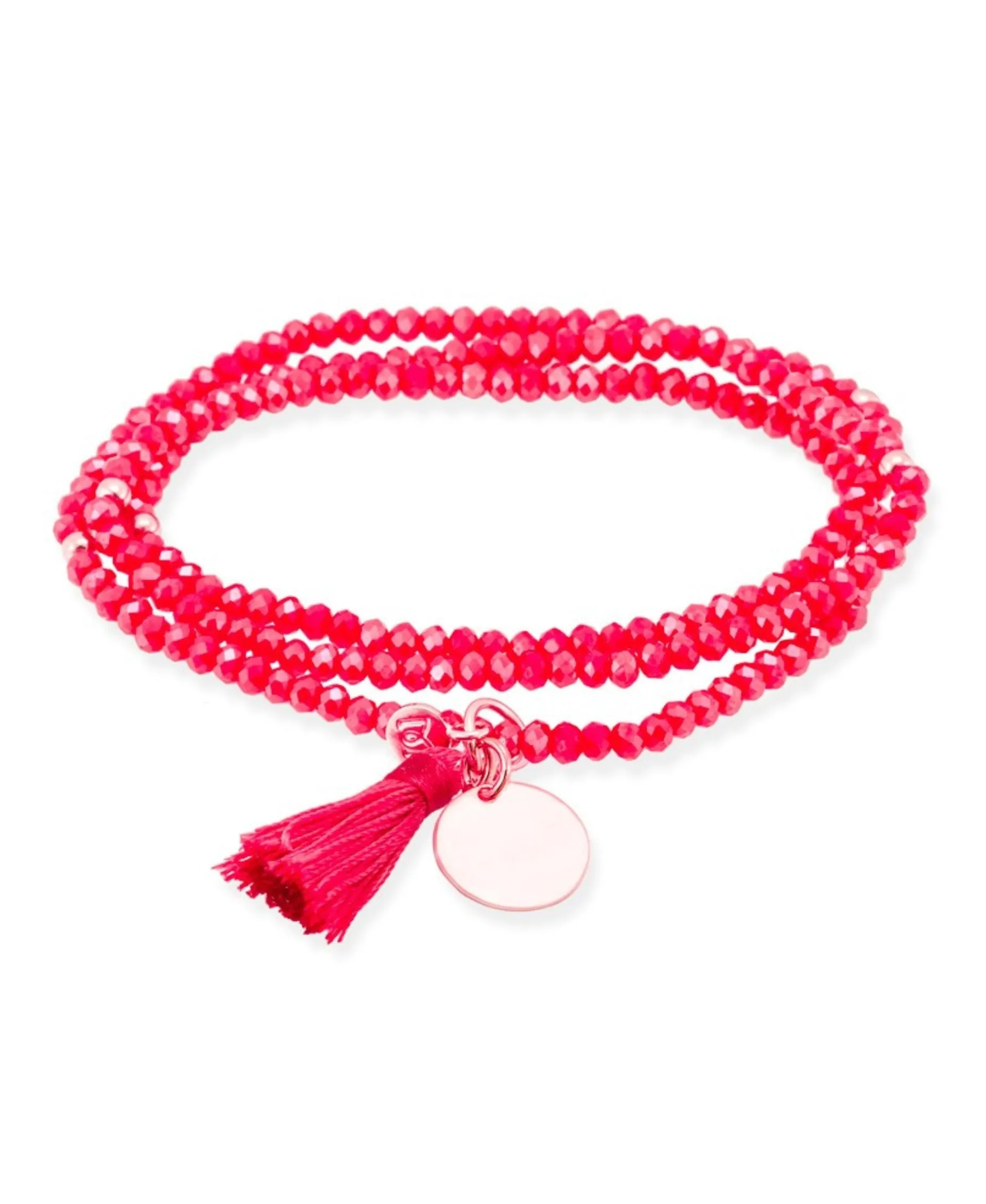 Marina García Zen Coral Pulsera Plata Cristales Strass | 90493UX
