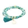 Marina García Zen Menta Pulsera Plata Bañada en Oro Cristales Strass | 90977UX