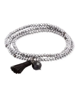 Marina García Zen Pulsera Plata Ónix Negro | 90105UN