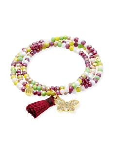 Marina García Zen Soho Pulsera Plata Baño Oro Circonitas | 91169U6