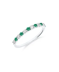 Media Alianza con Diamantes y Esmeraldas en Oro Blanco