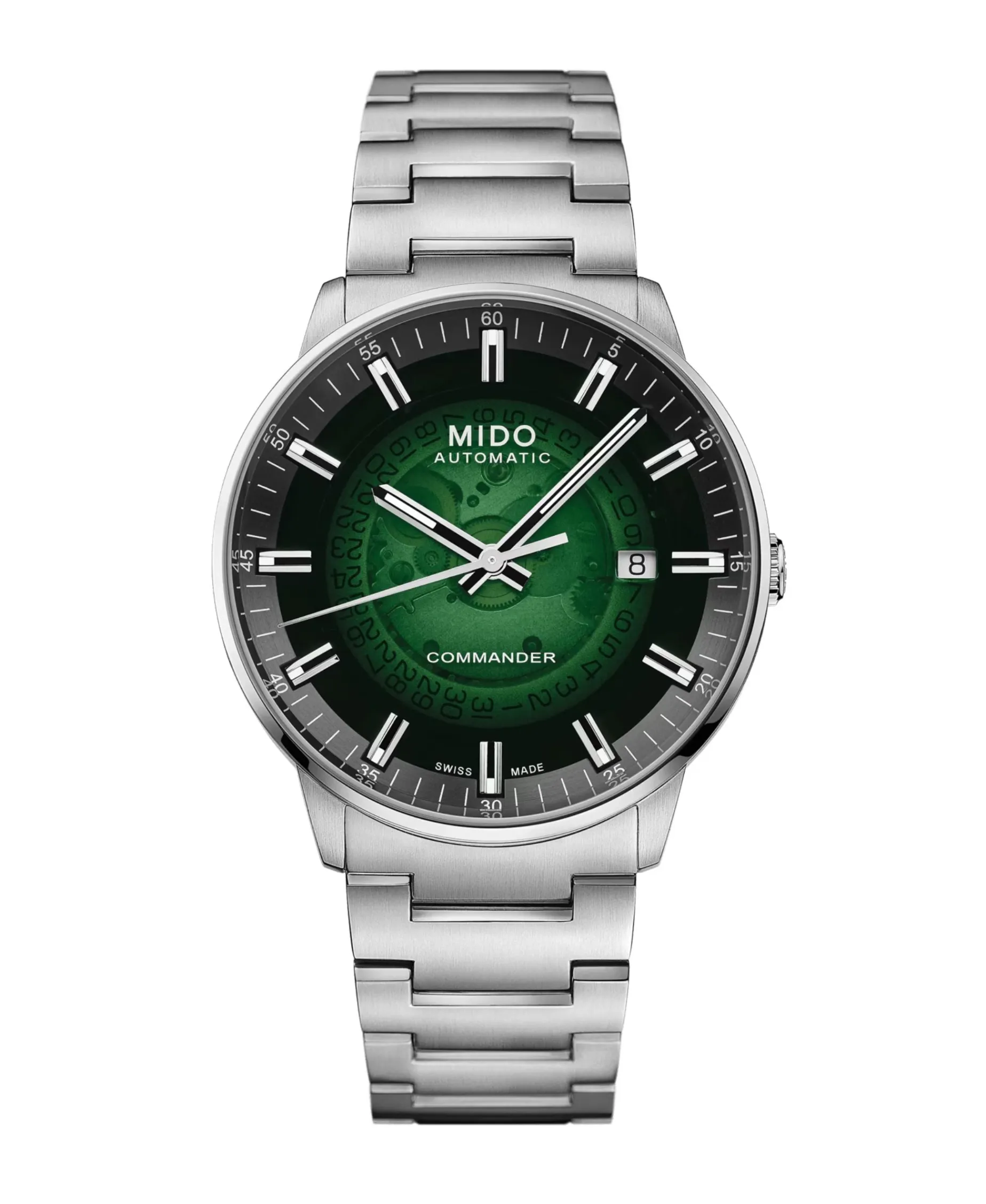 MIDO Commander Gradient Automático Verde Acero 40 mm | M021.407.11.411.03