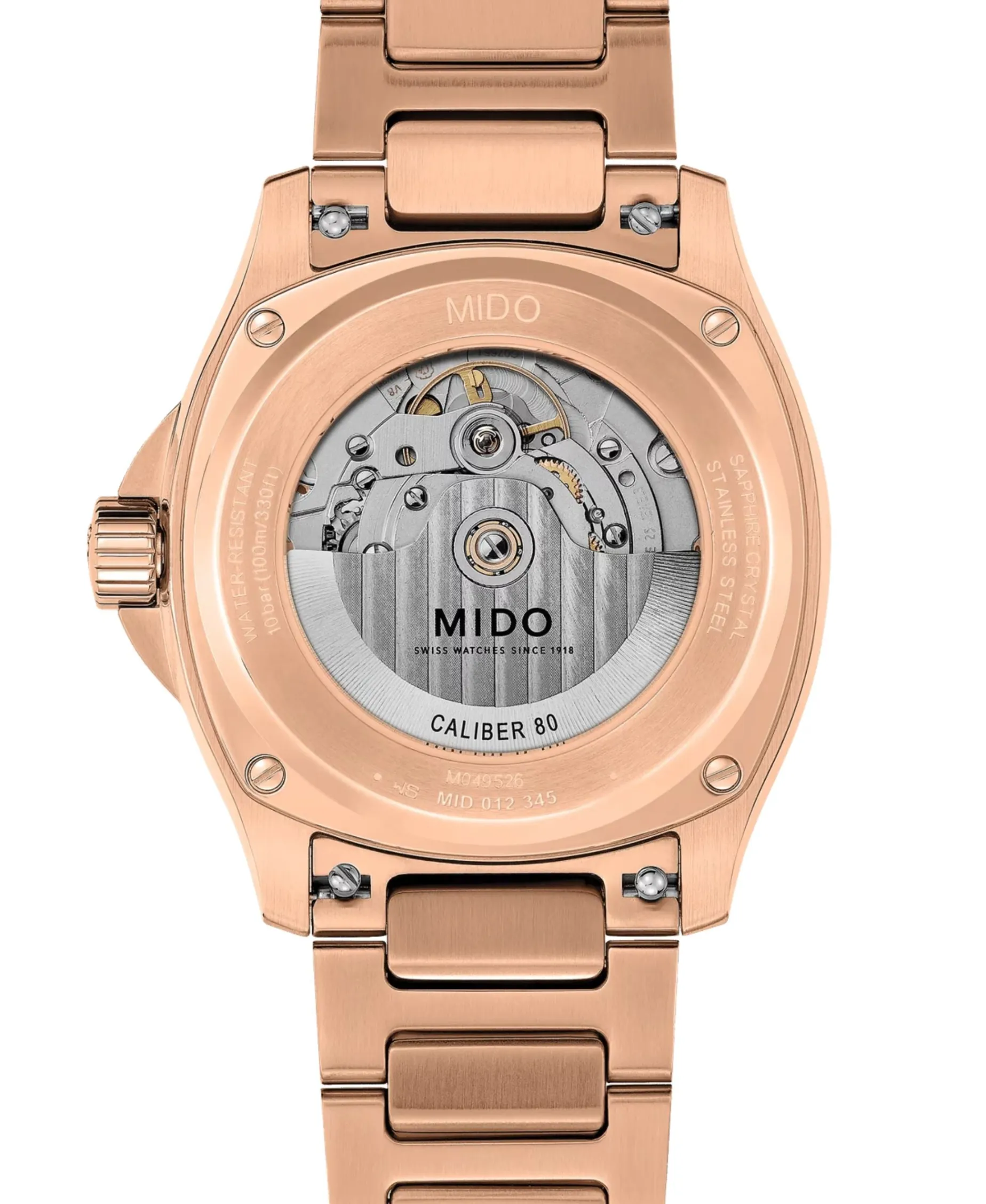 MIDO Multifort TV Big Date Automático Azul Acero PVD Oro Rosa 40 mm | M049.526.33.041.00