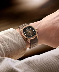MIDO Multifort TV Big Date Automático Marrón Acero PVD Oro Rosa 40 mm | M049.526.37.291.00