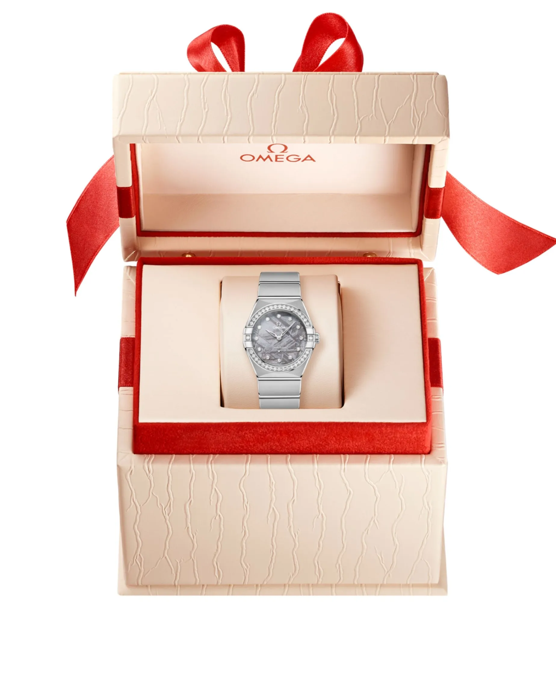 OMEGA Constellation Cuarzo Meteorito Lavanda Diamantes Acero 28 mm | 131.15.28.60.99.001