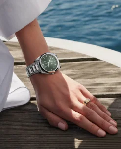 OMEGA Seamaster Aqua Terra Small Seconds Co-Axial Master Chronometer Verde Acero 38 mm | 220.10.38.20.10.001