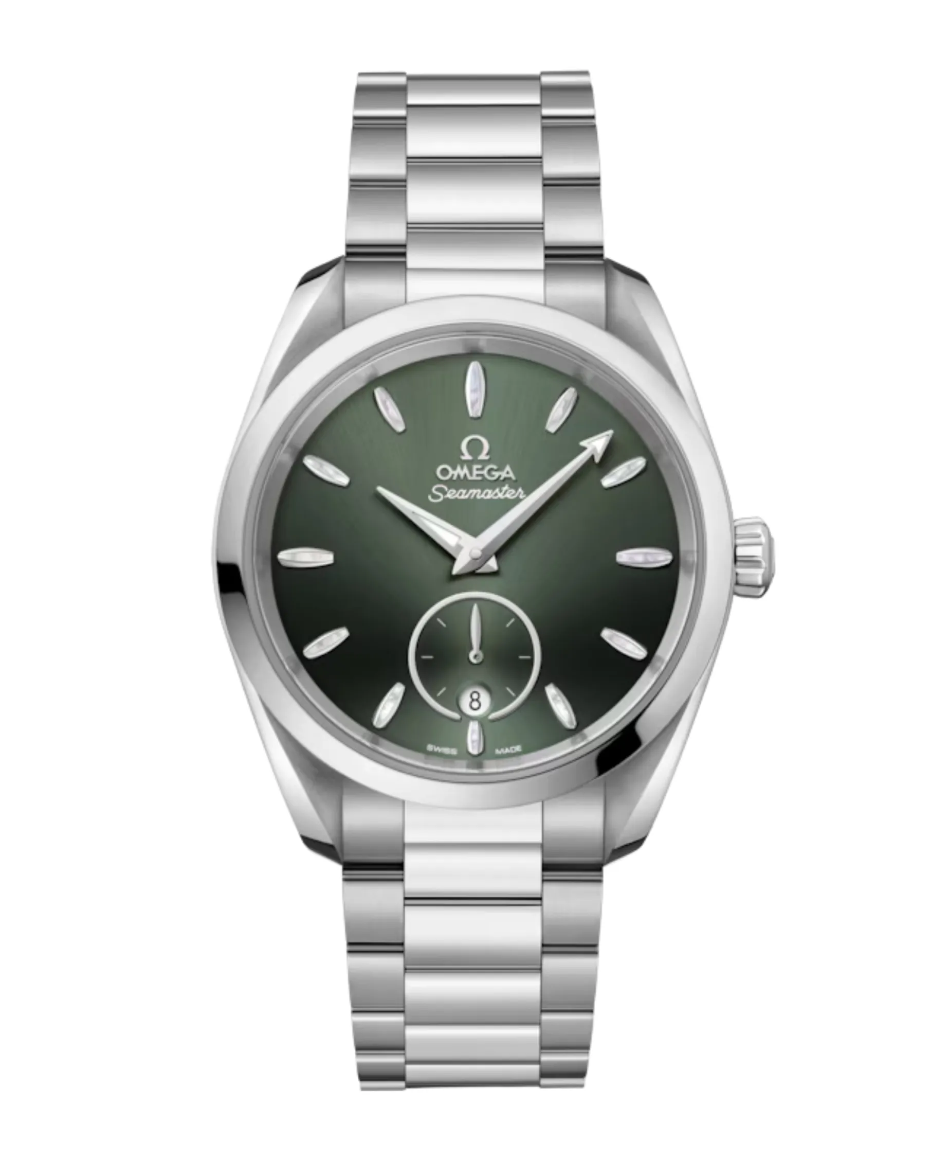 OMEGA Seamaster Aqua Terra Small Seconds Co-Axial Master Chronometer Verde Acero 38 mm | 220.10.38.20.10.001