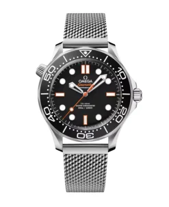 OMEGA Seamaster Diver 300M Negro Acero Brazalete Malla 42 mm | 210.30.42.20.01.018