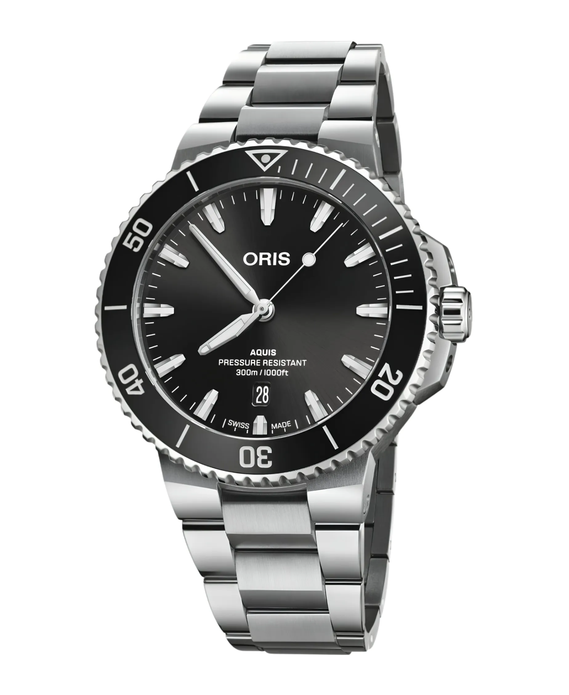 ORIS Aquis Date Negro Acero Bisel Cerámico 43,50 mm | 73377304154LSM