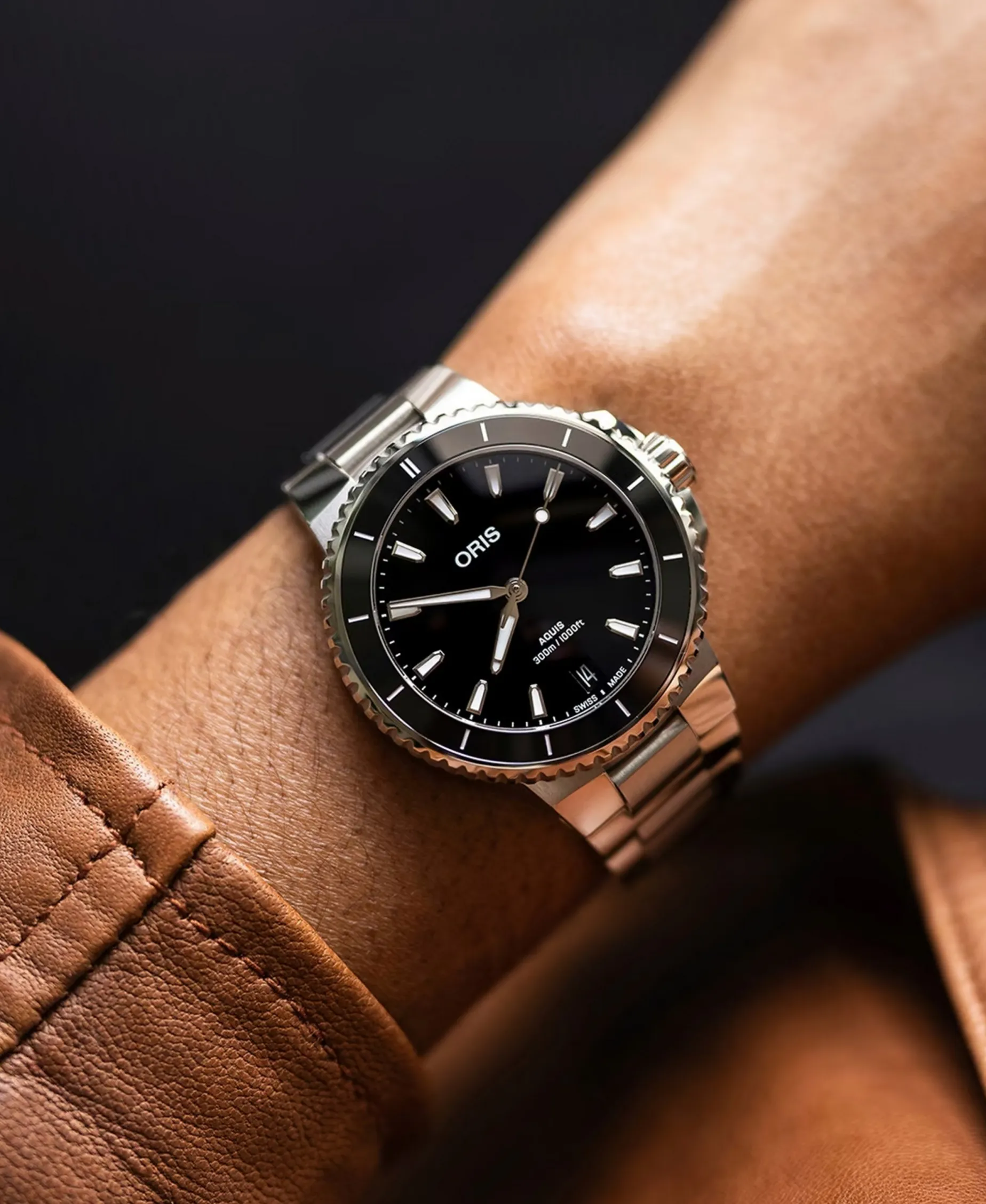ORIS Aquis Date Negro Acero y Cerámica 36,50 mm | 01 733 7792 4154-07 8 19 05P