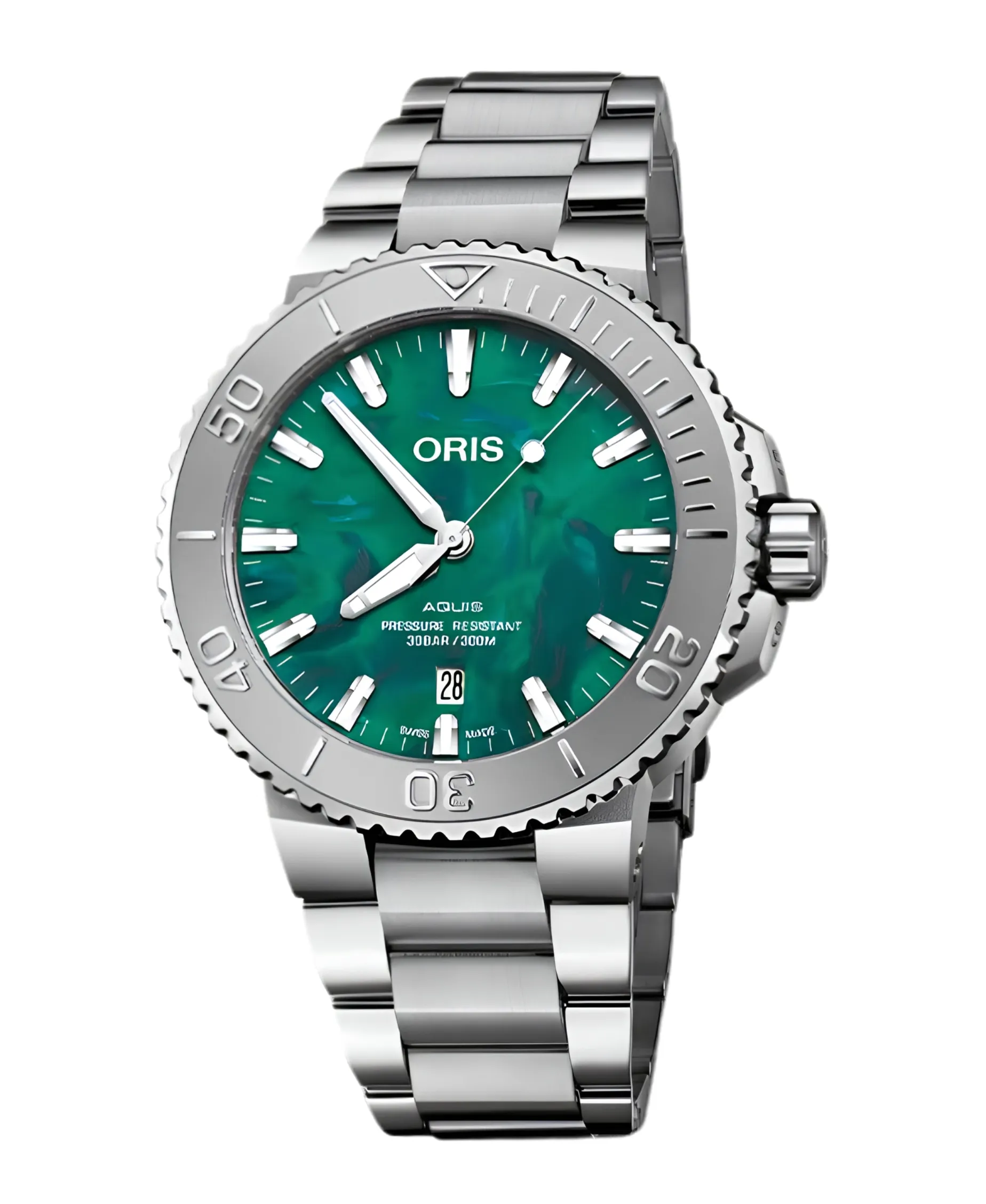 ORIS Aquis X Bracenet Verde Acero 43,50 mm | 01 733 7730 4137-07 8 24 05PEB