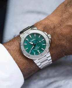 ORIS Aquis X Bracenet Verde Acero 43,50 mm | 01 733 7730 4137-07 8 24 05PEB