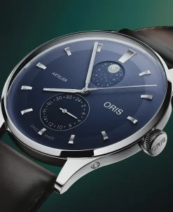 ORIS Artelier Complication Fase Lunar GMT Azul 39,5 mm | 01 782 7811 4055-07 6 20 17FC