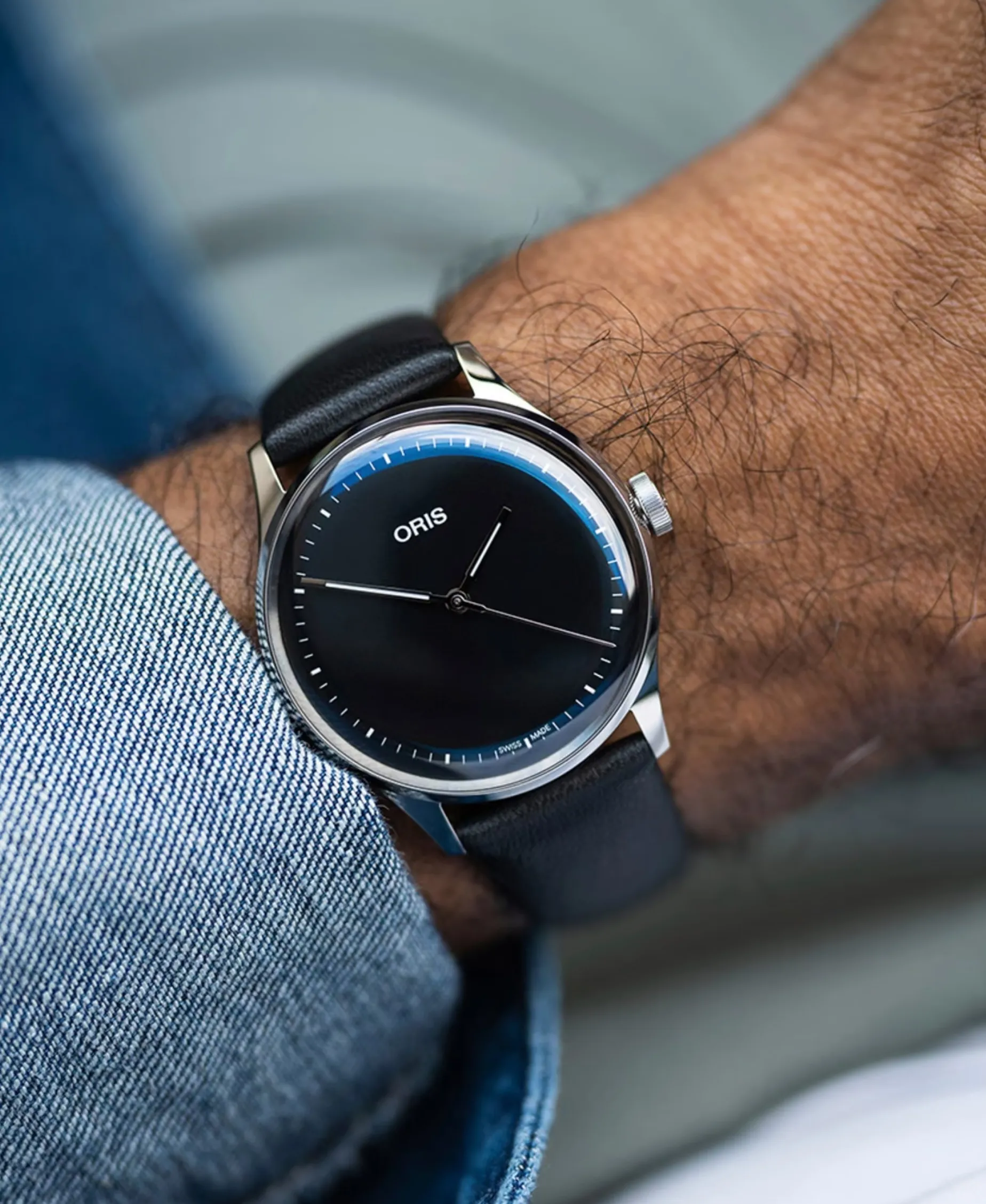 ORIS Artelier S Negro Acero y Piel 38 mm | 01 733 7762 4054-07 5 20 69FC