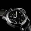 Panerai Luminor Logo Cuerda Manual Negro Acero 44 mm | PAM01084