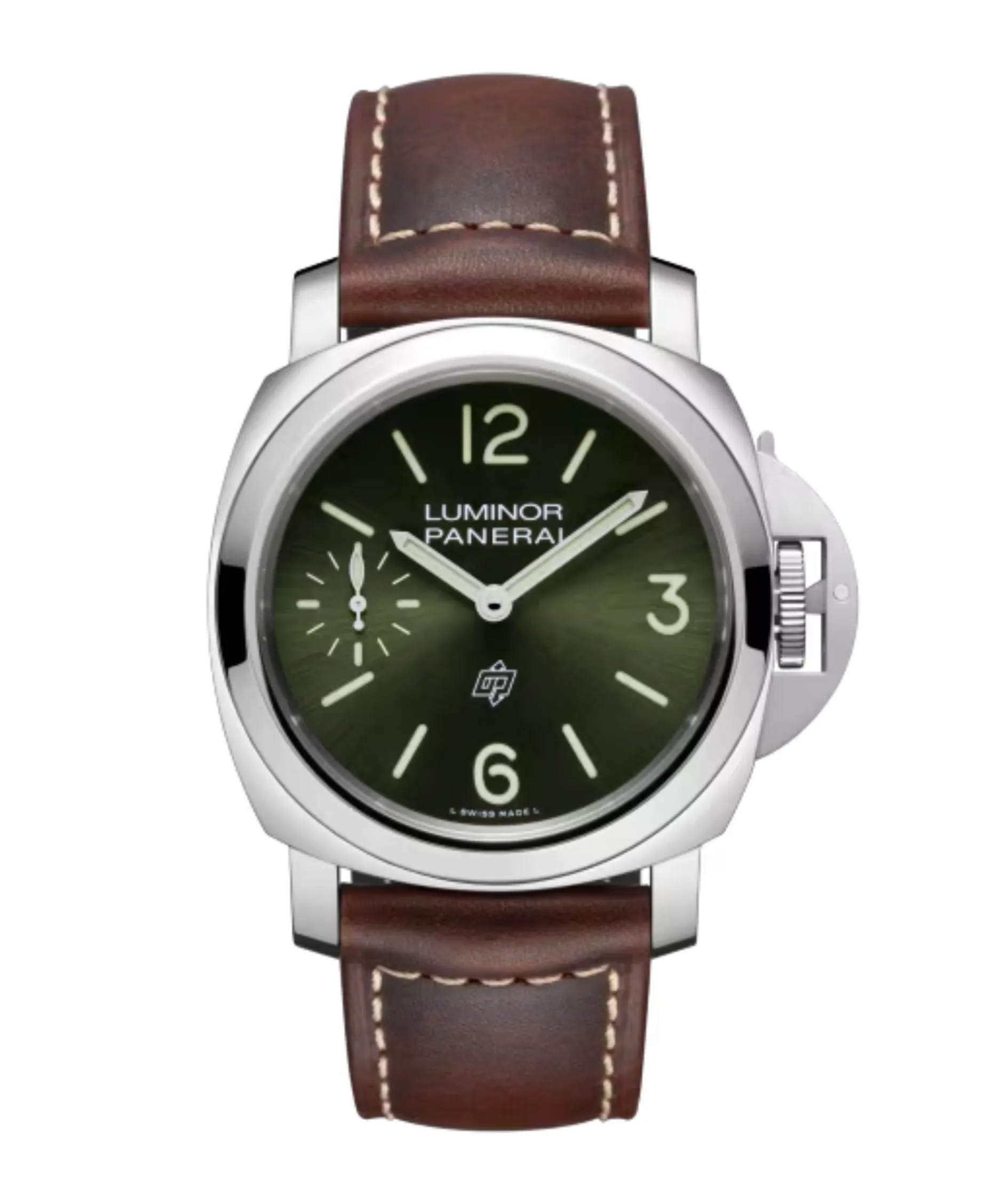 Panerai Luminor Logo Cuerda Manual Verde Acero 44 mm | PAM01624