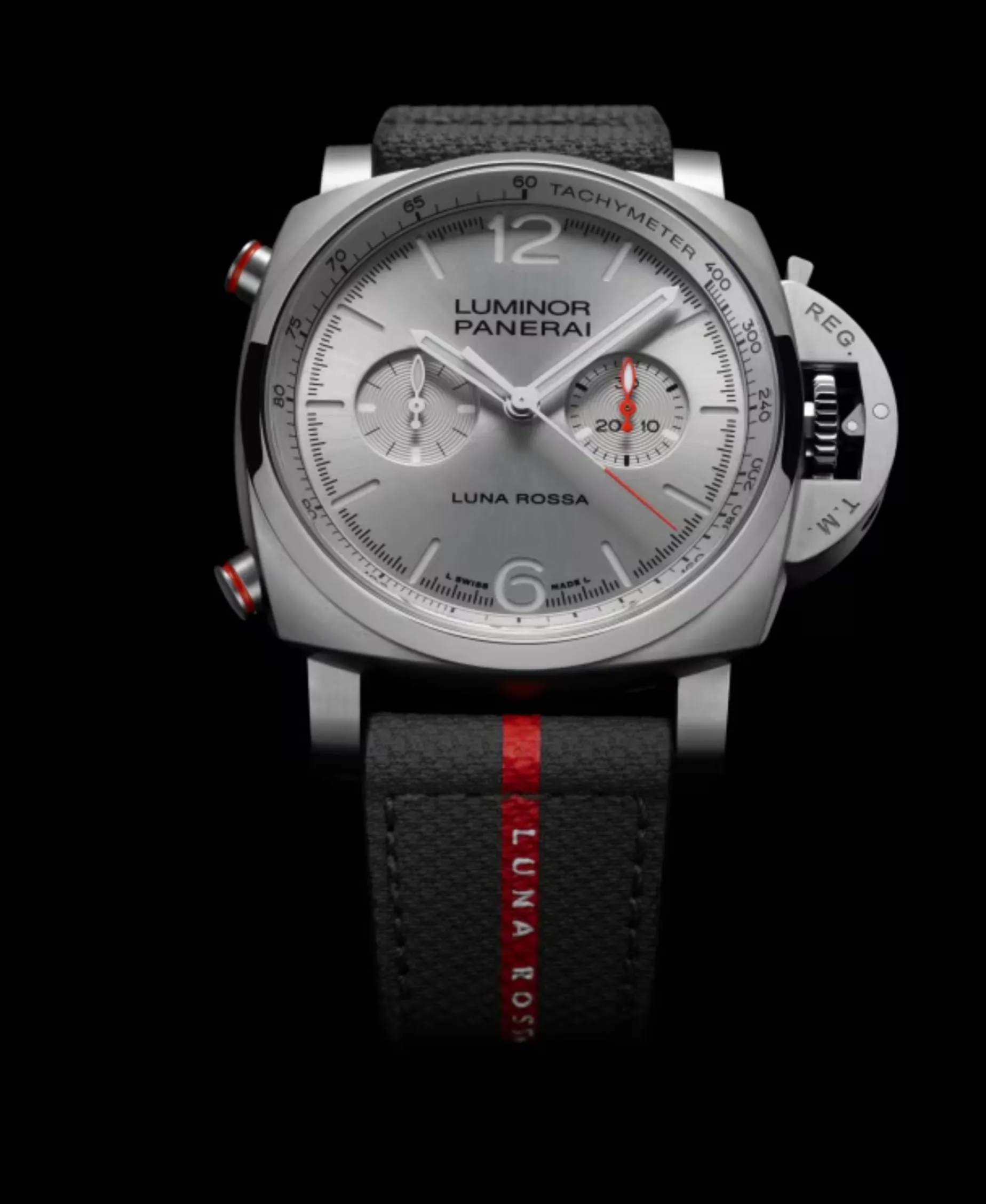Panerai Luminor Luna Rossa Chrono Edición Limitada Plateado Acero 44 mm | PAM01768
