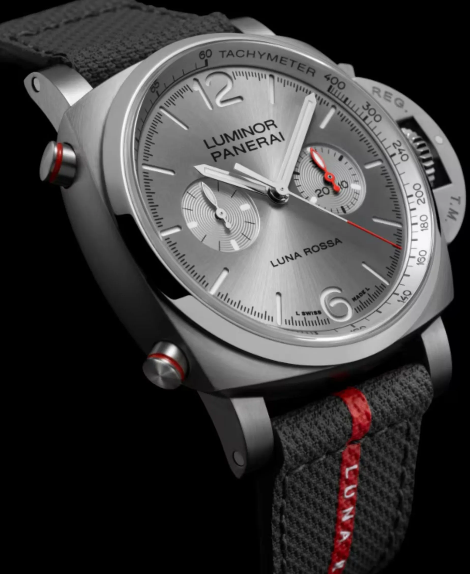 Panerai Luminor Luna Rossa Chrono Edición Limitada Plateado Acero 44 mm | PAM01768