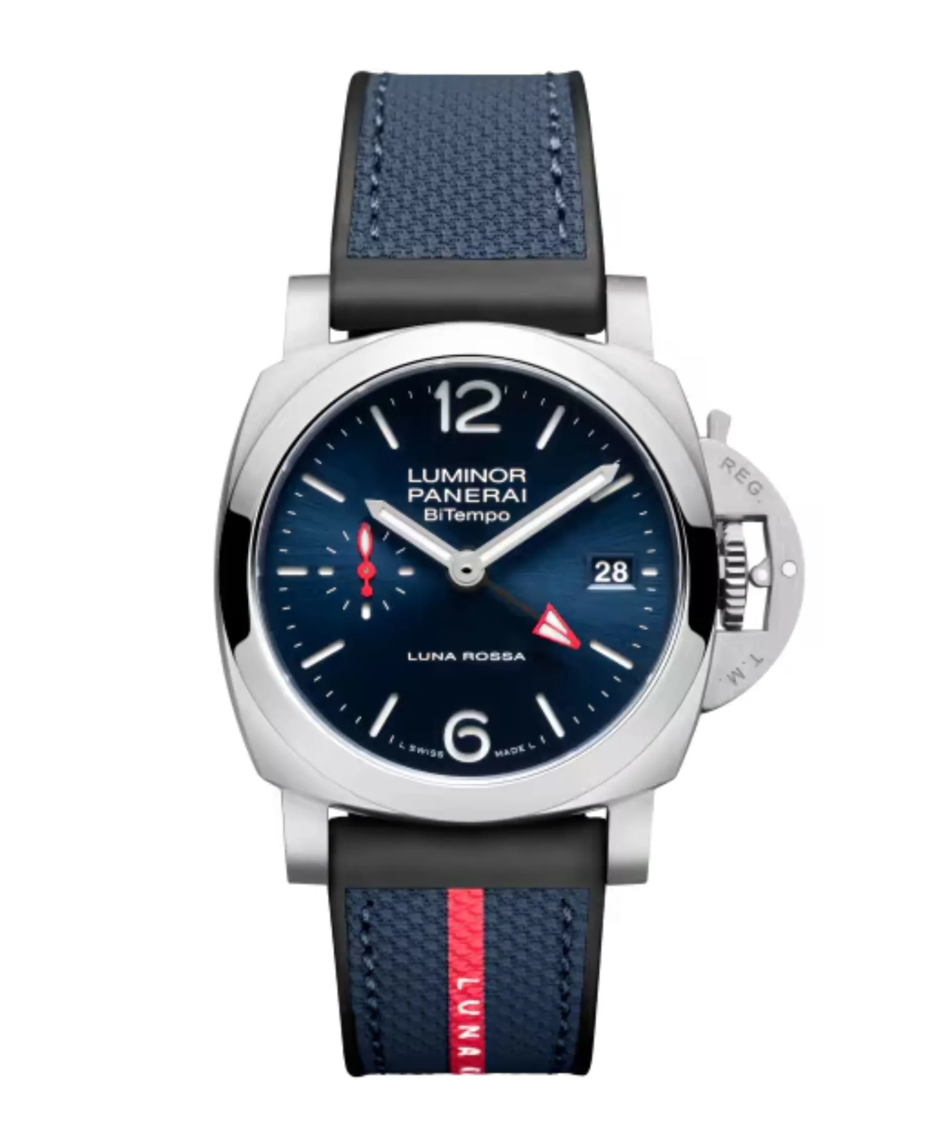 Panerai Luminor Luna Rossa GMT Automático Azul Acero 40 mm | PAM01404