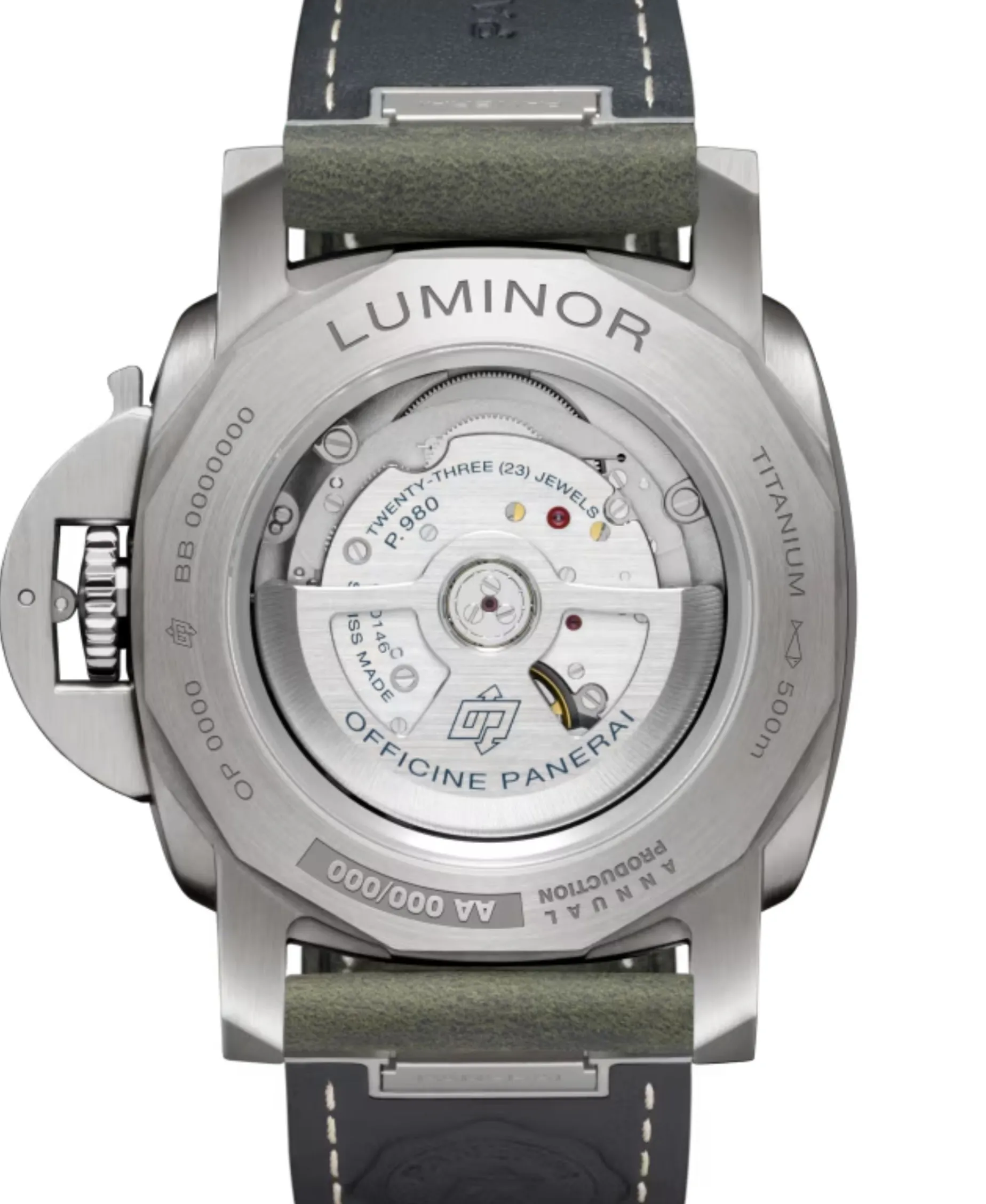 Panerai Luminor Marina Automático Verde Titanio 44 mm | PAM03325