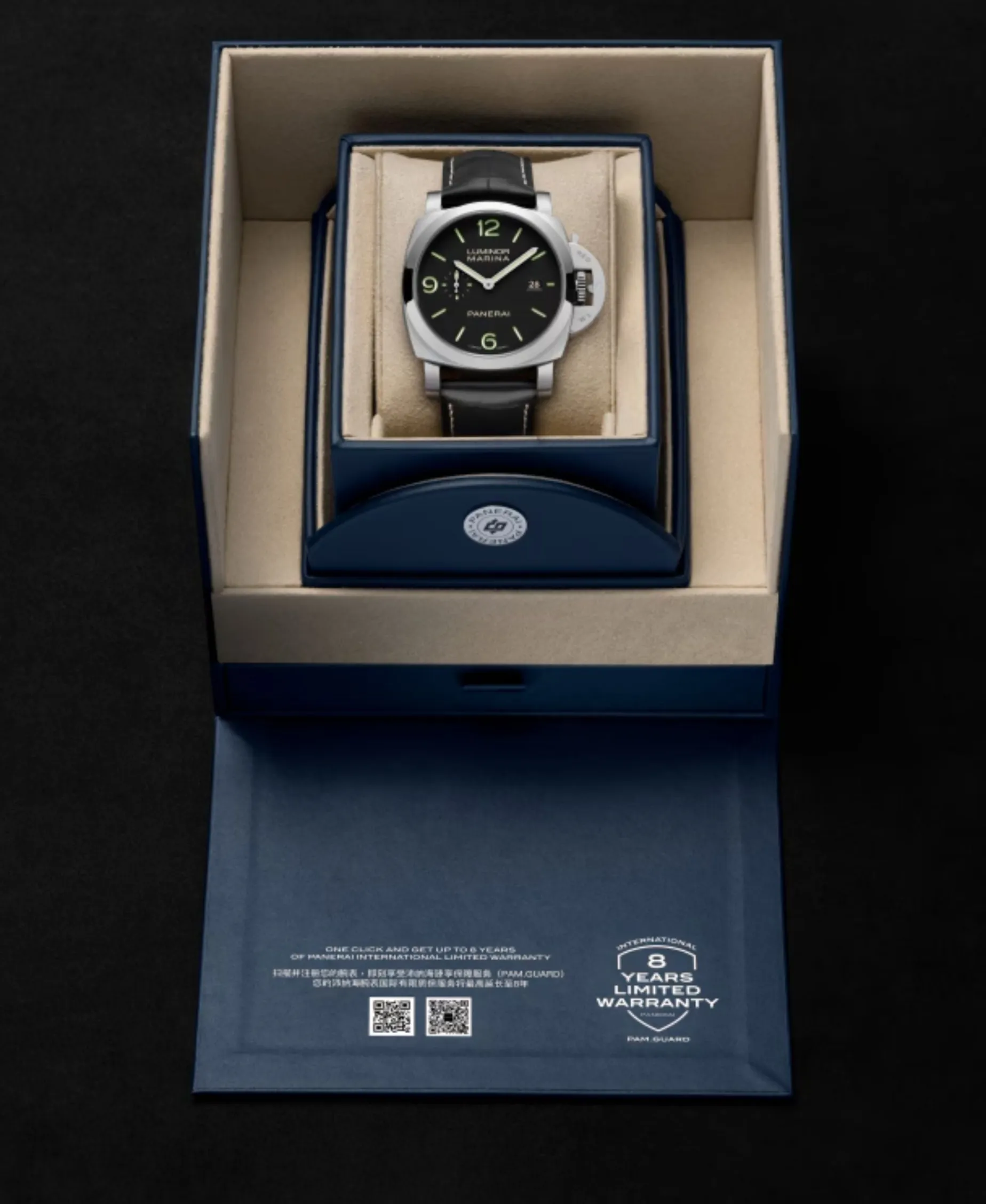 Panerai Luminor Marina Automático Negro Acero 44 mm | PAM03312