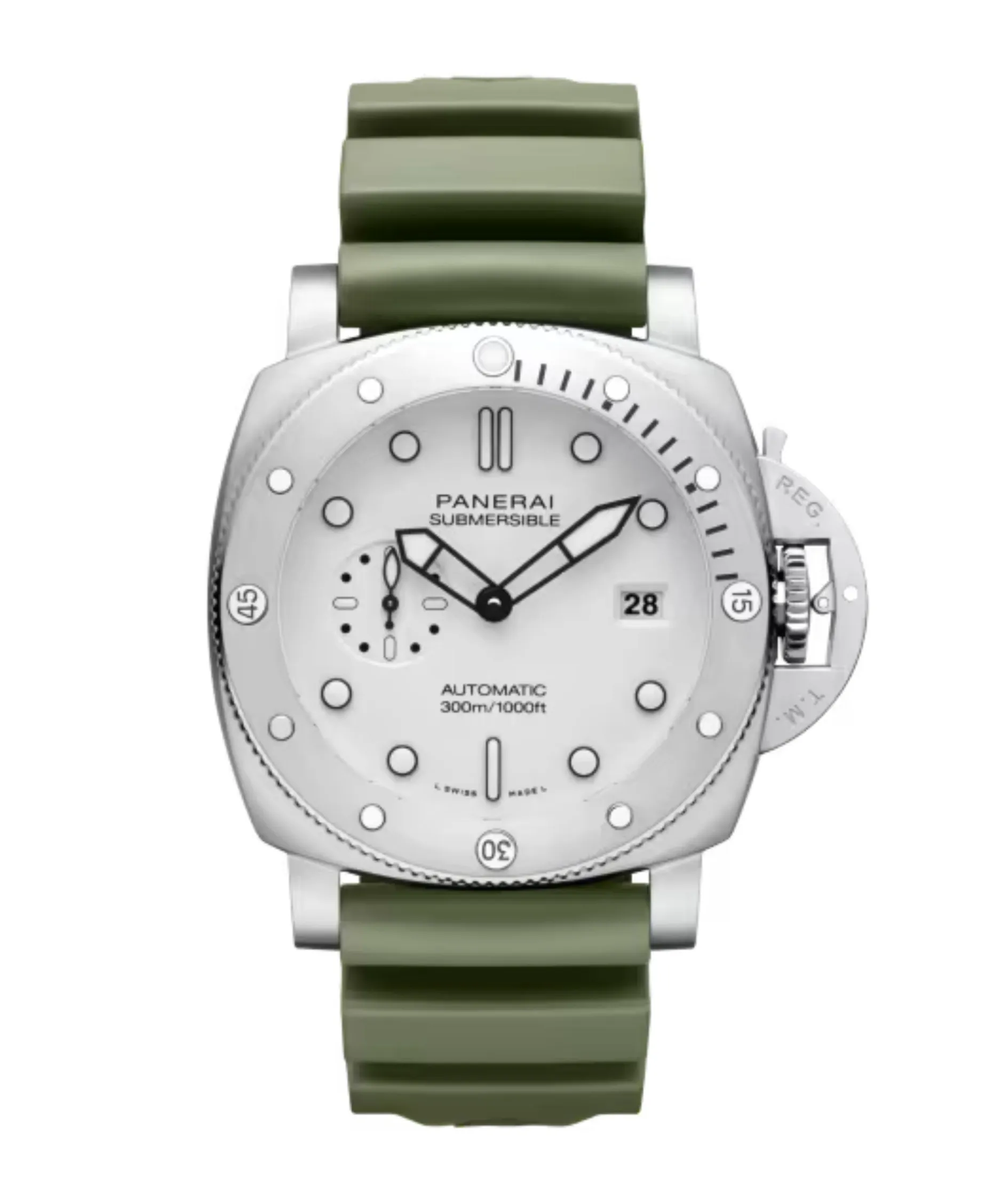 Panerai Submersible Automático Blanco Acero 44 mm | PAM01595