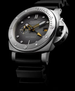 Panerai Submersible Navy SEALs GMT Automático Antracita Acero 44 mm | PAM01323