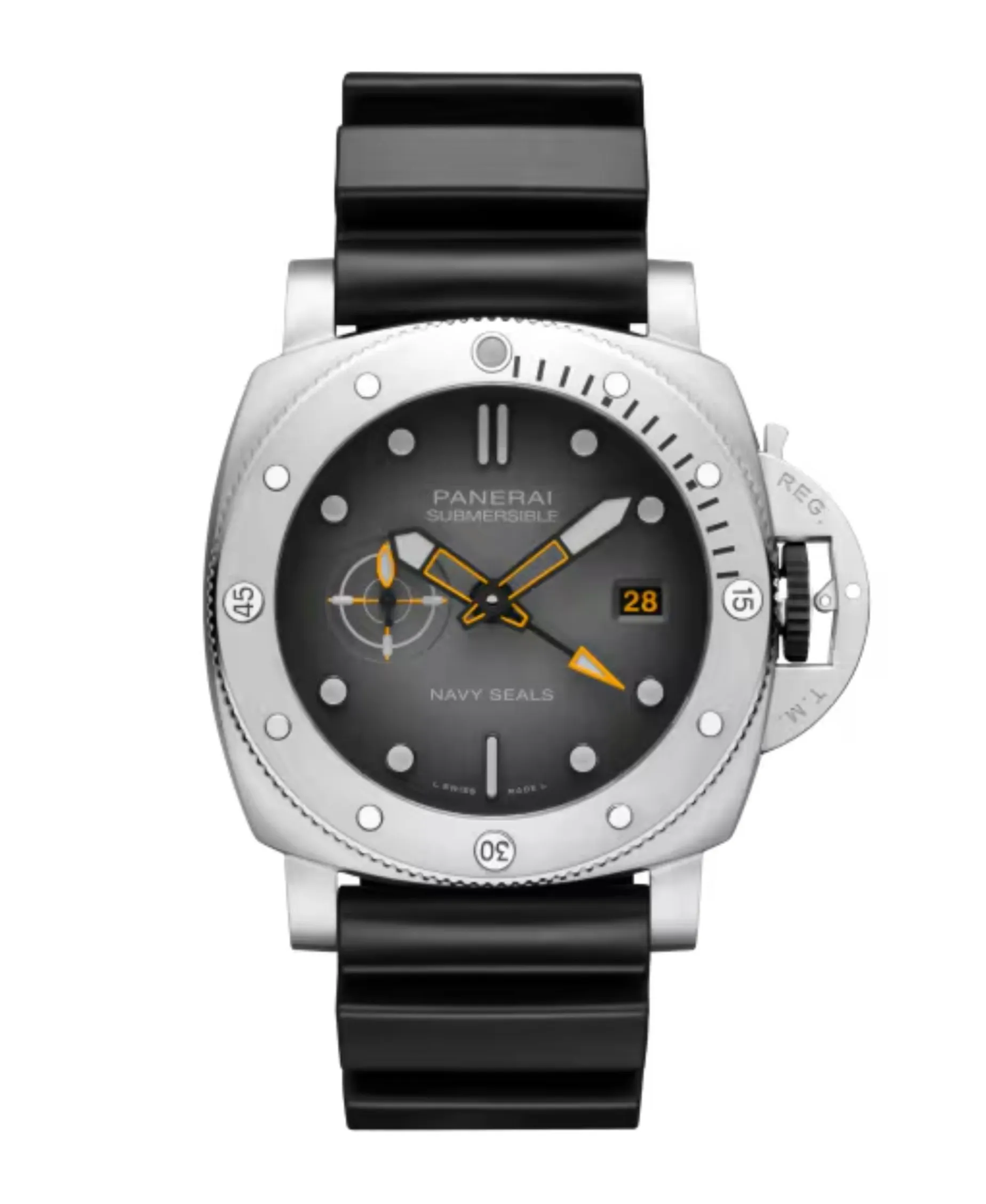 Panerai Submersible Navy SEALs GMT Automático Antracita Acero 44 mm | PAM01323