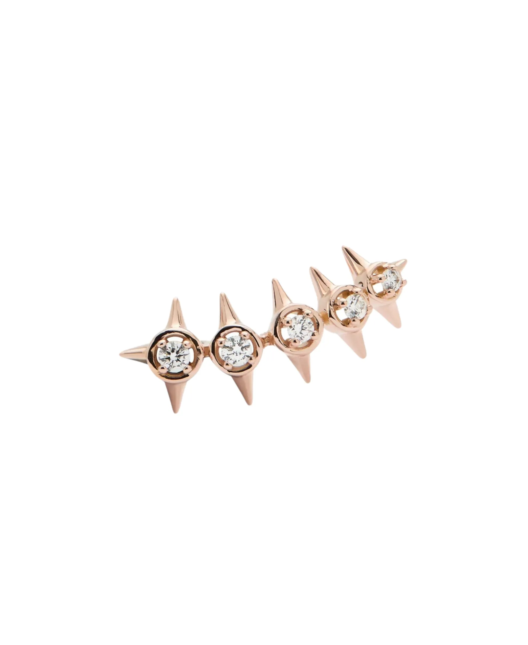 Pendiente Crawler M Peak Palace Gold&Roses Oro Rosa 18k Diamante | GR-609.3-1/2