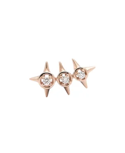 Pendiente Crawler S Peak Palace Gold&Roses Oro Rosa 18k Diamante