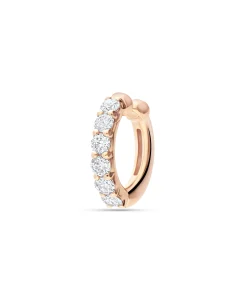 Pendiente Ear Cuff con Diamantes en Oro Rosa