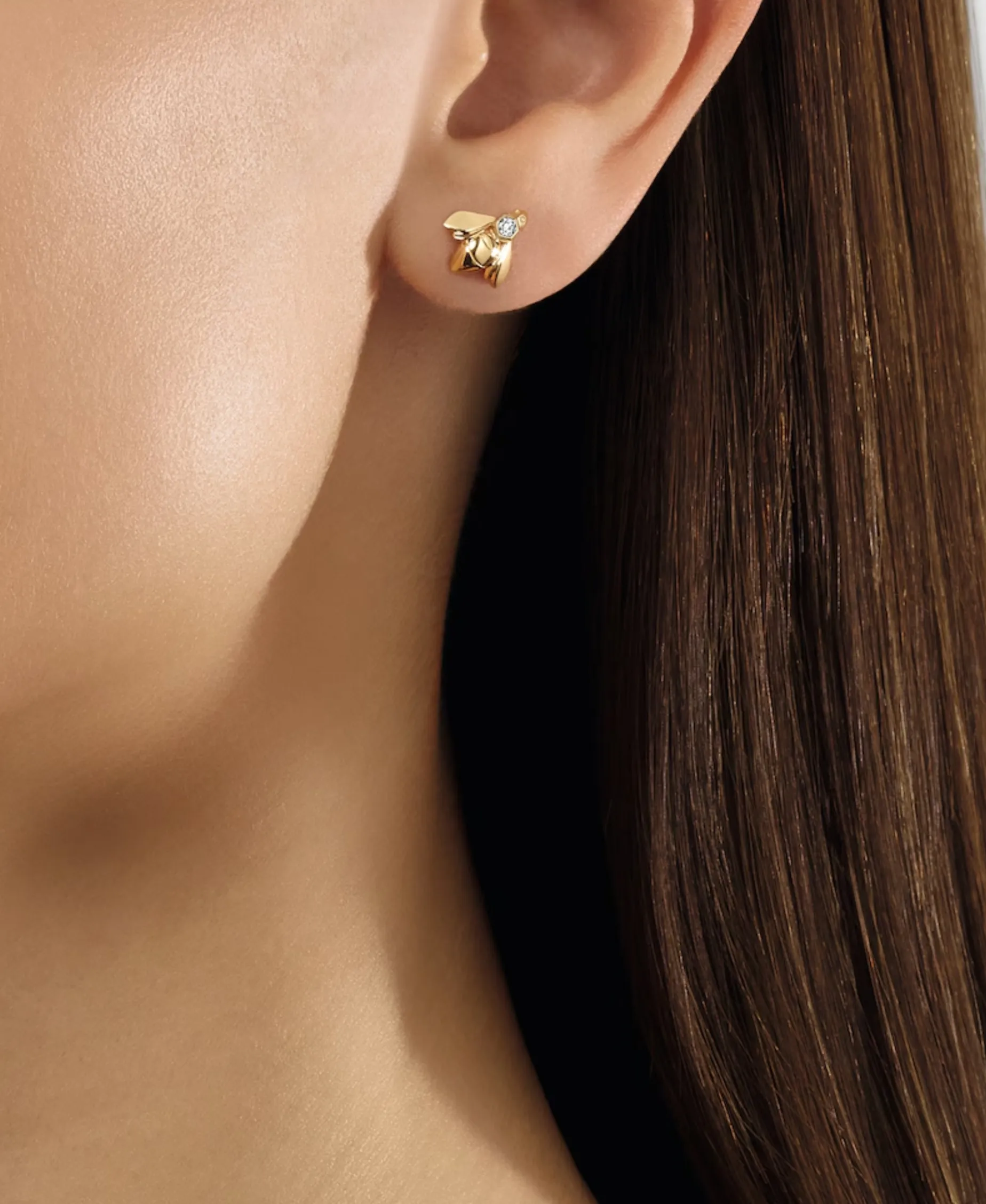 Pendiente Individual Abeja Bee de Chaumet Oro Amarillo y Diamante | 085824
