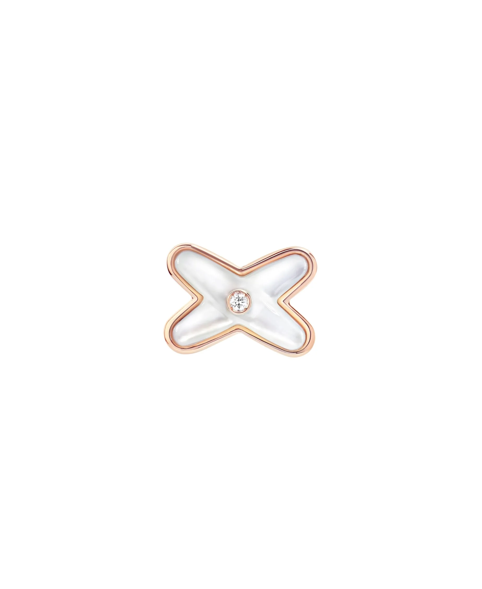 Pendiente Individual Chaumet Jeux de Liens Oro Rosa y Nácar | 083469