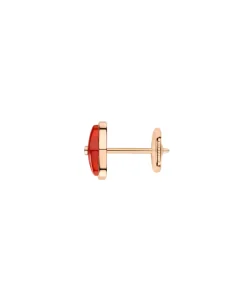Pendiente Individual Chaumet Jeux de Liens Oro Rosa Cornalina Roja y Diamante | 085125